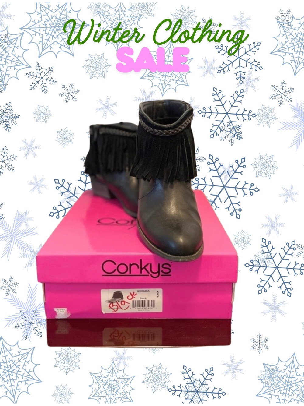Corkys Arcadia Fringed Ankle Boot